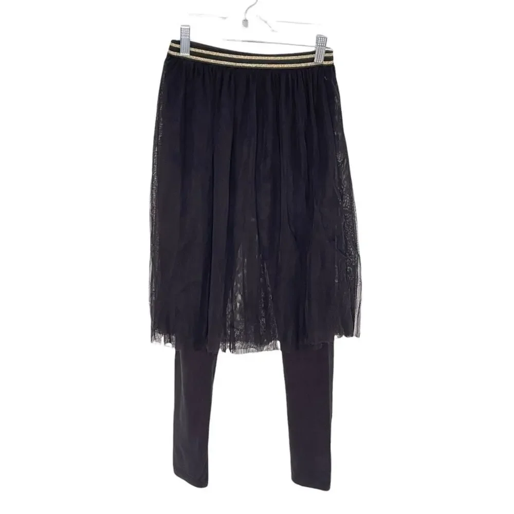 Gymboree Tulle Skirt Over Leggings One Piece Large 10/12
